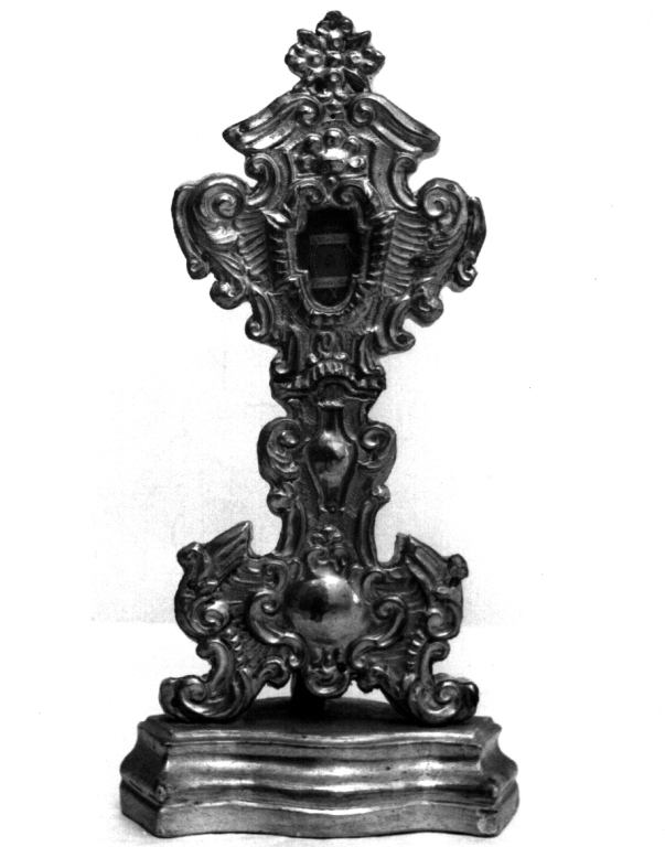 reliquiario - a ostensorio, coppia - ambito romano (sec. XIX)