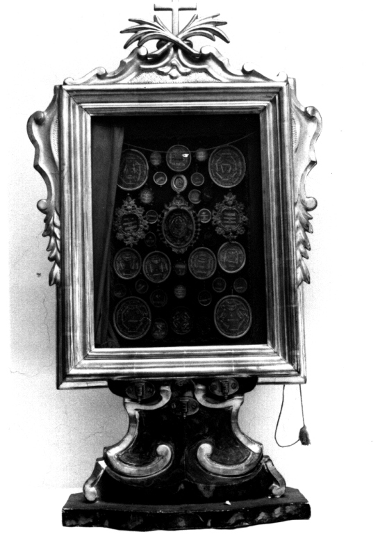 reliquiario - a tabella, serie - ambito viterbese (sec. XVIII)