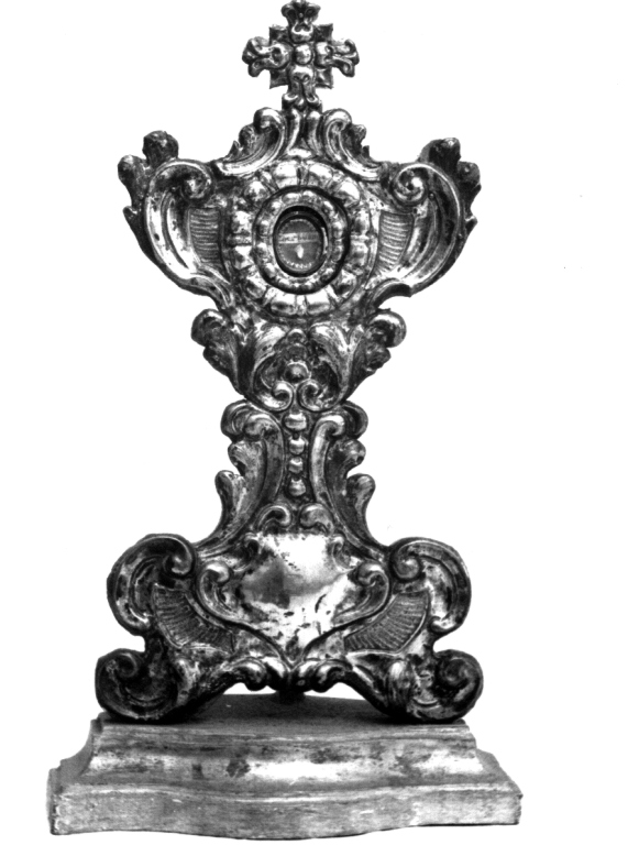 reliquiario - a ostensorio - ambito romano (sec. XIX)