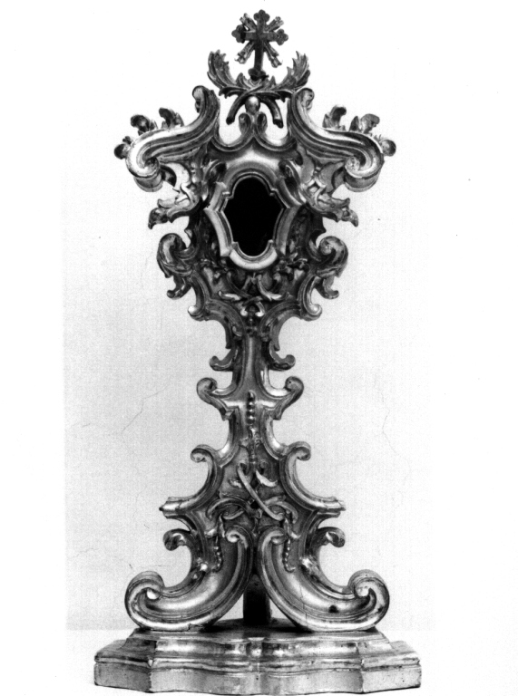 reliquiario - a ostensorio, serie - ambito viterbese (sec. XVIII)