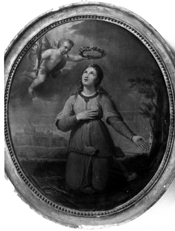 incoronazione di Santa Cristina (dipinto) - ambito viterbese (sec. XVIII, sec. XIX)