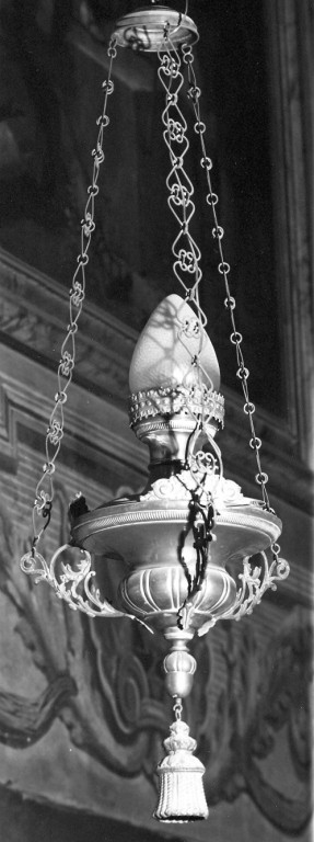 lampada pensile - ambito laziale (sec. XIX)