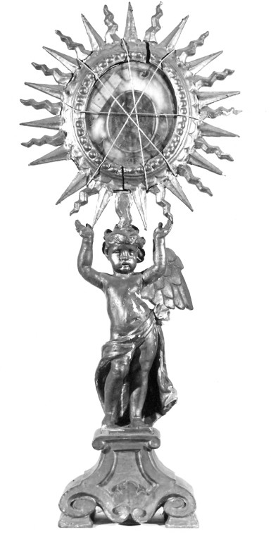 reliquiario - a statuetta - ambito laziale (seconda metà sec. XVIII)