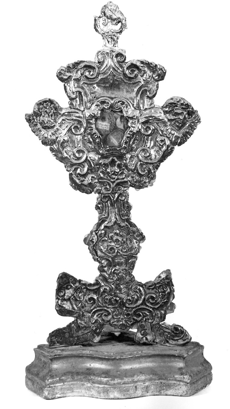 reliquiario - a ostensorio - ambito laziale (sec. XVIII)
