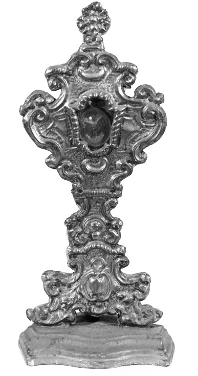 reliquiario - a ostensorio - ambito laziale (sec. XVIII)