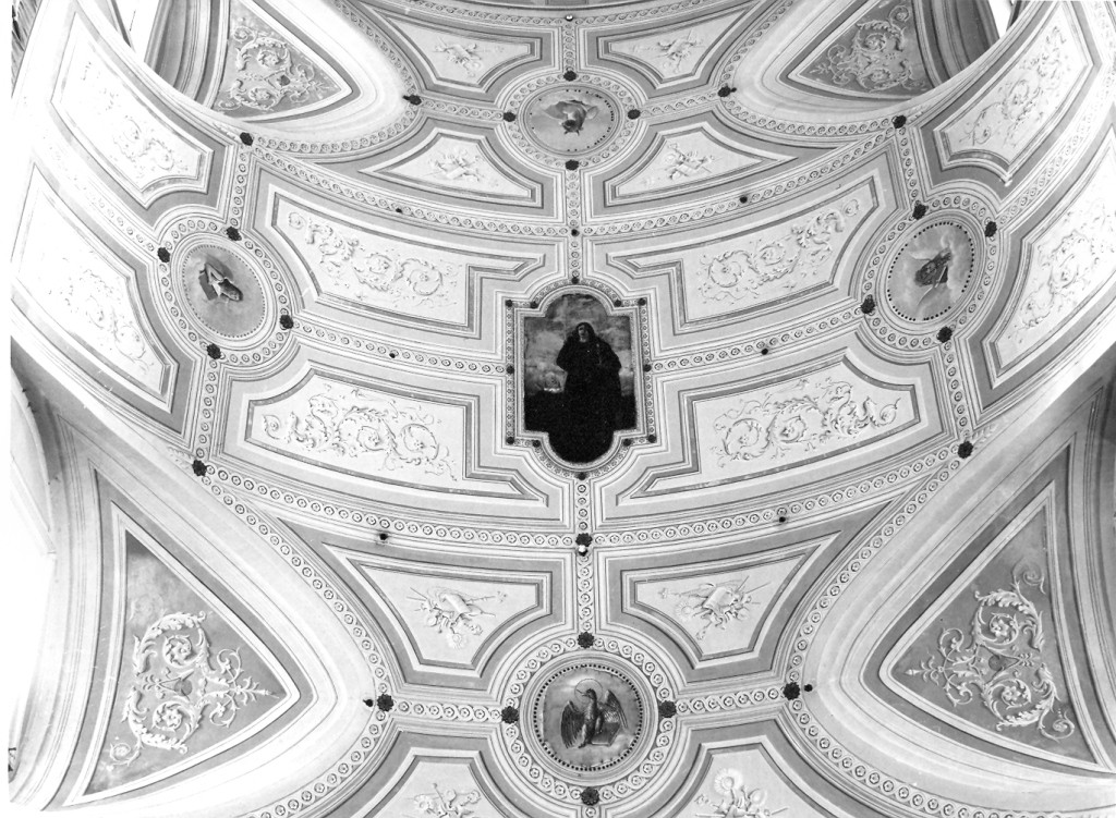 San Giovanni Evangelista e i simboli dei quattro Evangelisti (dipinto) - ambito laziale (prima metà sec. XIX)