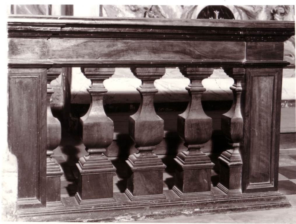 balaustrata di cappella - ambito viterbese (secc. XVIII/ XIX)