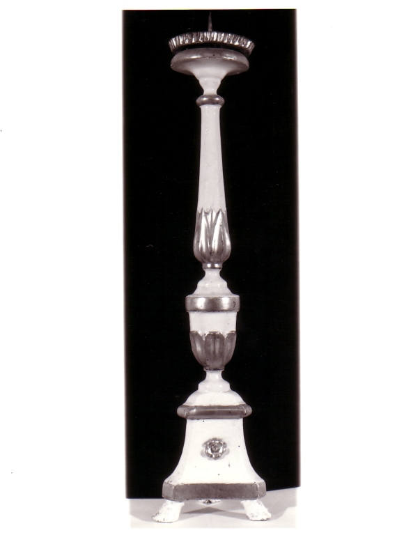 candeliere d'altare - ambito viterbese (sec. XIX)