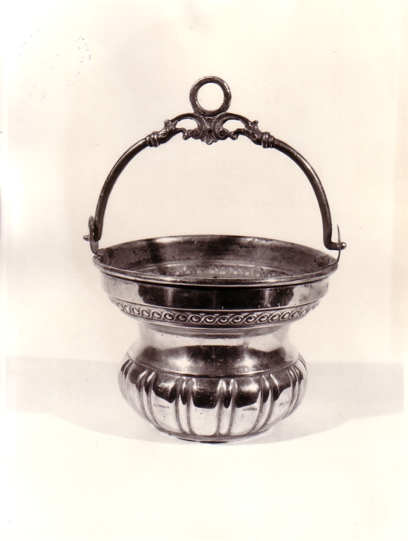 secchiello per l'acqua benedetta - ambito viterbese (sec. XIX)