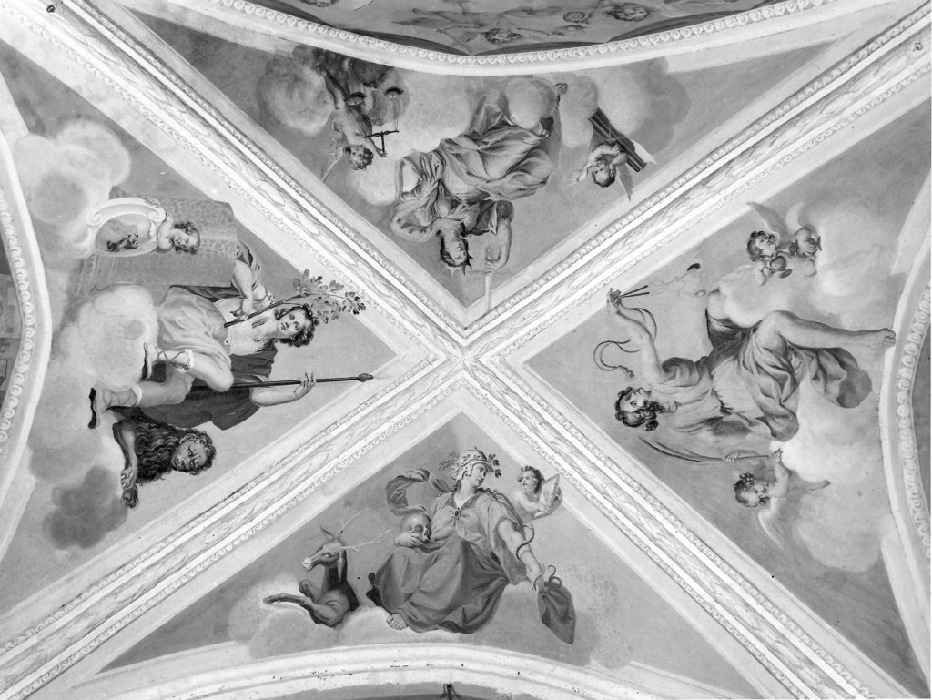 Virtù Cardinali (dipinto) di Manenti Vincenzo (metà sec. XVII)