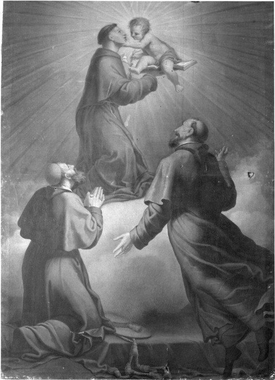 visione di Sant'Antonio da Padova (dipinto) - ambito laziale (inizio sec. XIX)