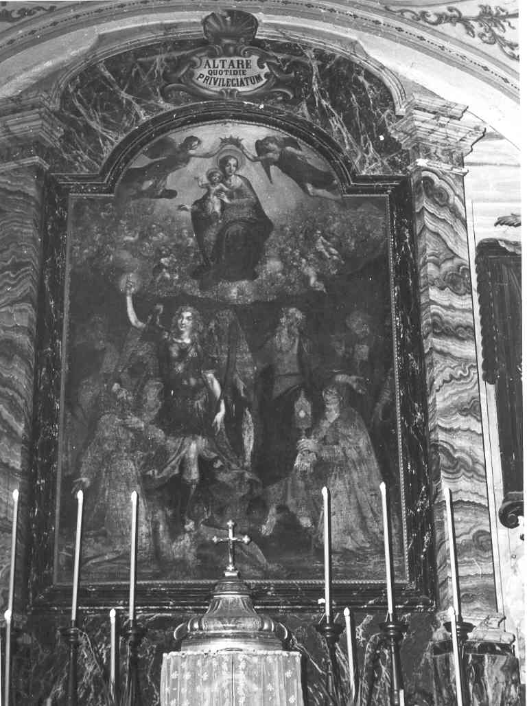 Madonna con Bambino e Santi (dipinto) di Van de Casteele François (attribuito) (fine/inizio secc. XVI/ XVII)
