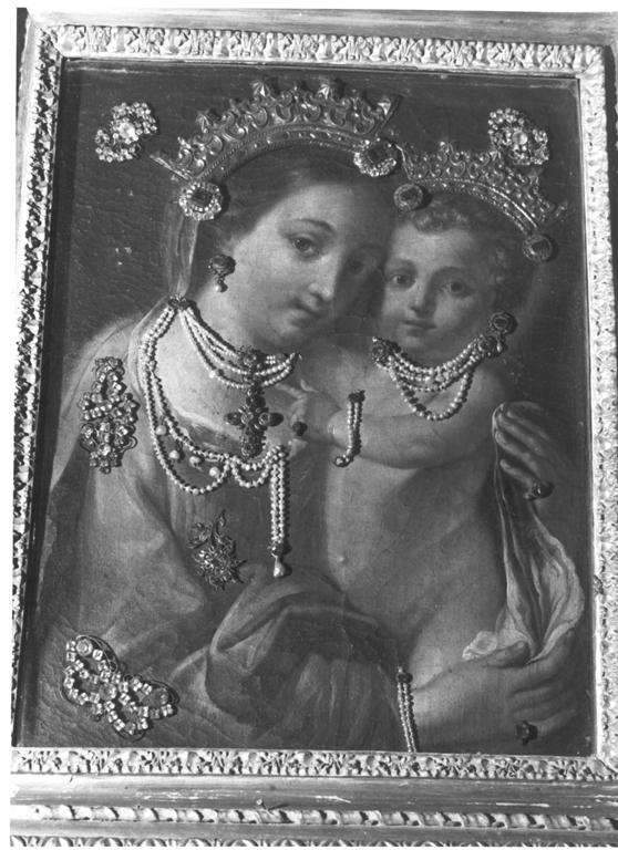Madonna con Bambino (dipinto, elemento d'insieme) - ambito laziale (prima metà sec. XVIII)