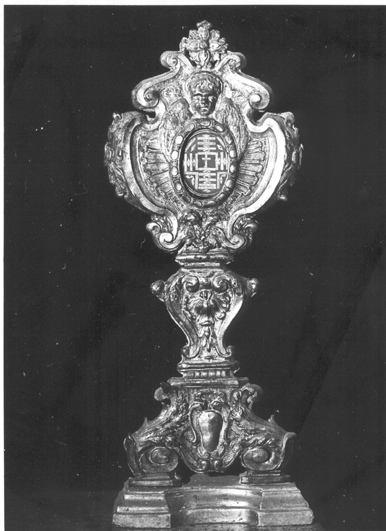 reliquiario - a ostensorio, serie - ambito laziale (sec. XVIII)
