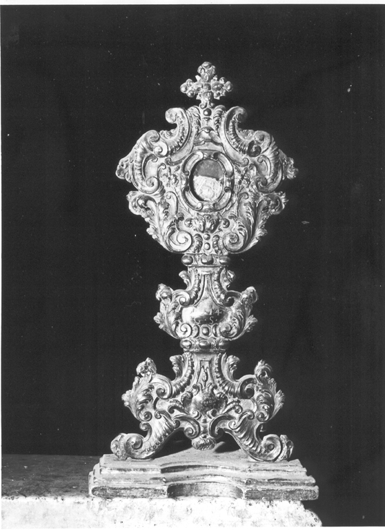 reliquiario - a ostensorio - ambito laziale (primo quarto sec. XVIII)