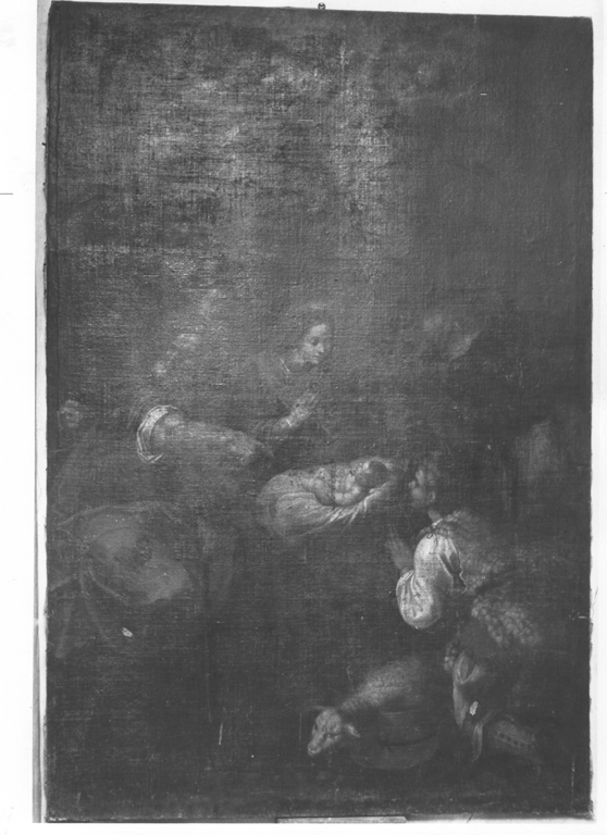 adorazione dei pastori (dipinto) - ambito veneto (fine/inizio secc. XVI/ XVII)