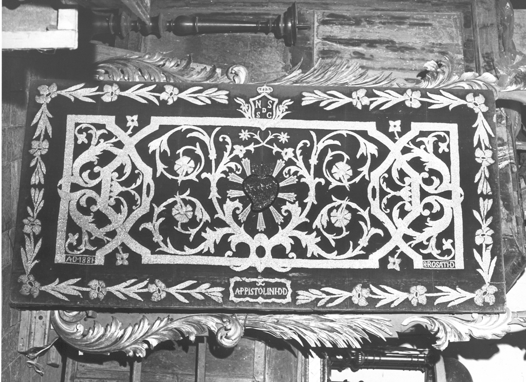 Sacro Cuore di Gesù (paliotto) - ambito laziale (ultimo quarto sec. XIX)