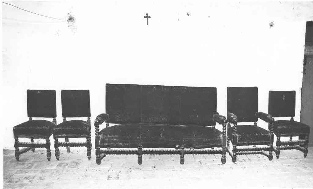 divano - ambito laziale (seconda metà sec. XIX)