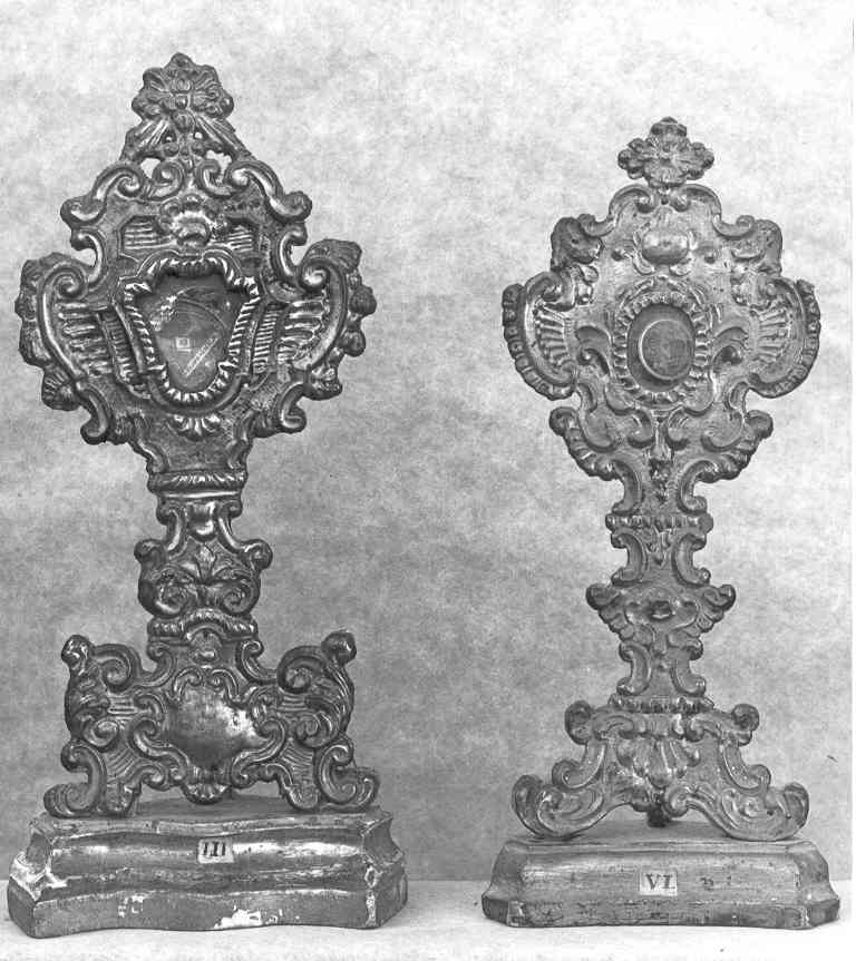 reliquiario - a ostensorio - ambito laziale (ultimo quarto sec. XVIII)