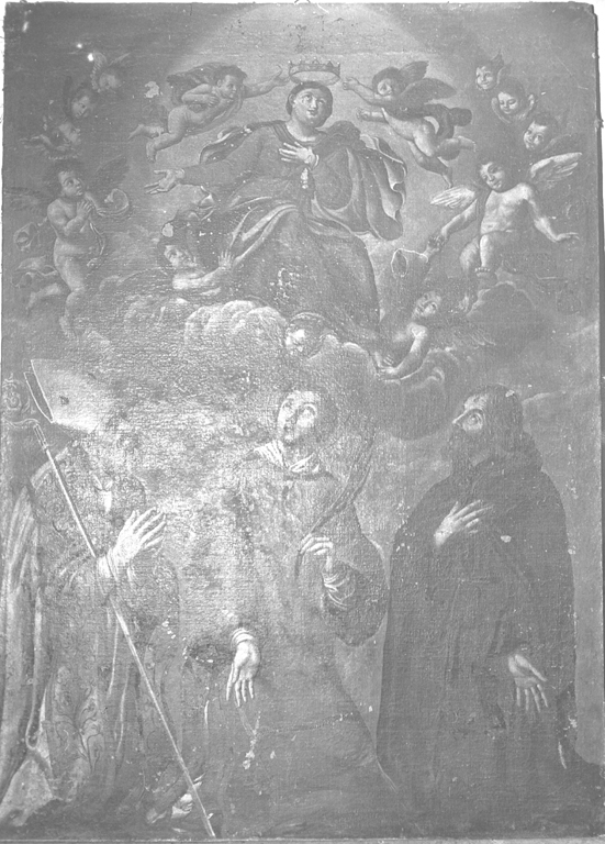 incoronazione di Maria Vergine (dipinto) - ambito laziale (sec. XVIII)