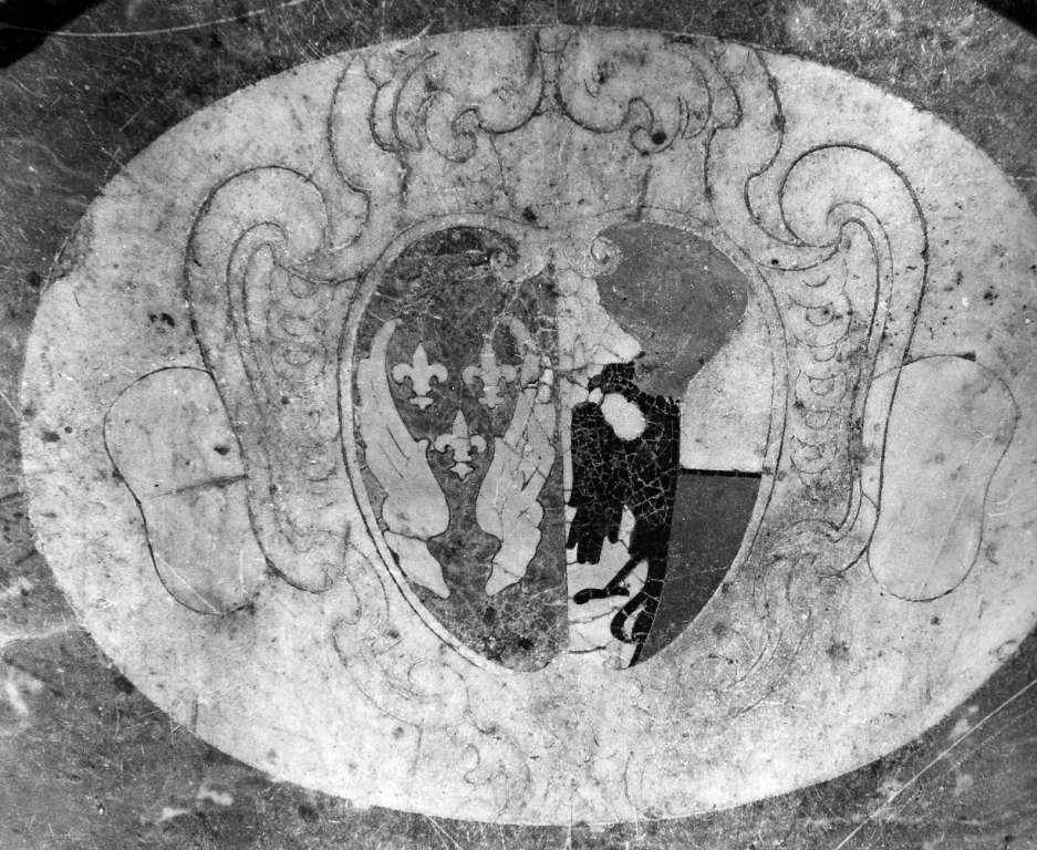 stemma (decorazione a intarsio) - ambito romano (sec. XVII)