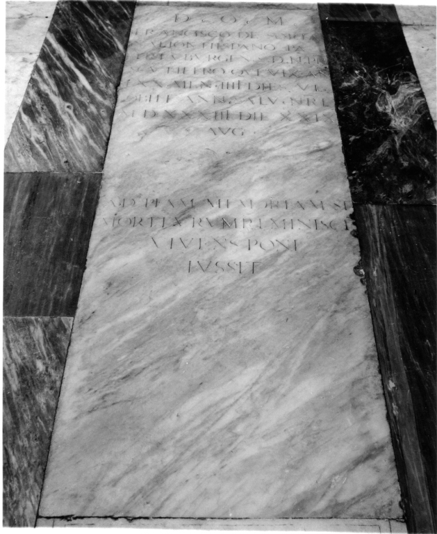 lastra tombale - ambito romano (sec. XVI)