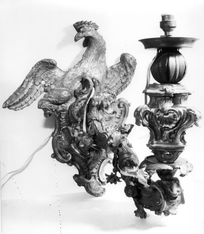 candeliere da parete, coppia di Guarnieri Carlo (seconda metà sec. XVIII)