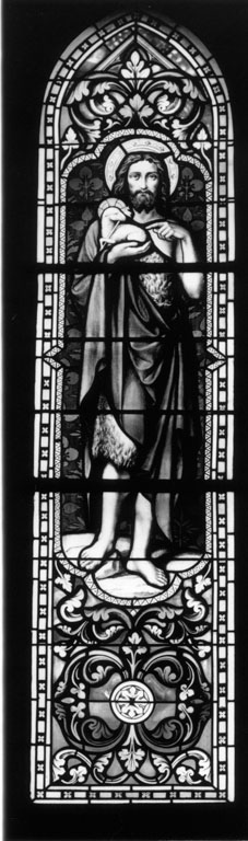 San Giovanni Battista (vetrata) di Tubino Gaetano (secc. XIX/ XX)