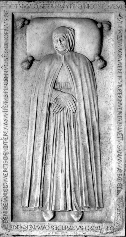 ritratto del beato Niccolò di Forca Palena giacente (rilievo) - ambito toscano (sec. XV)