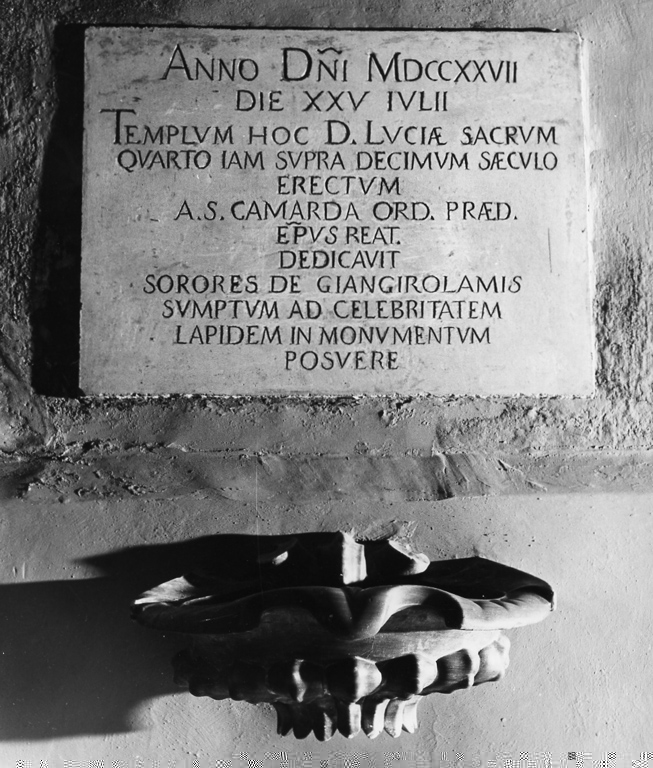 lapide documentaria - ambito laziale (sec. XVIII)