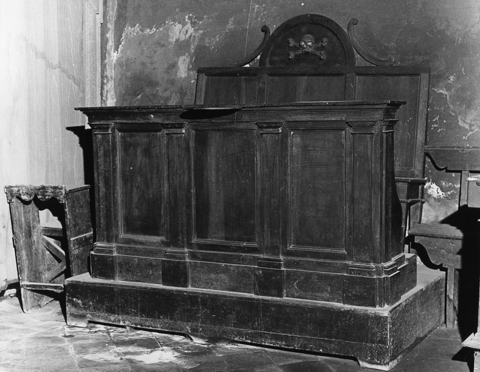 bancone - produzione laziale (sec. XIX)