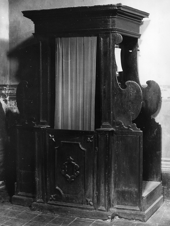 confessionale - produzione laziale (ultimo quarto sec. XIX)