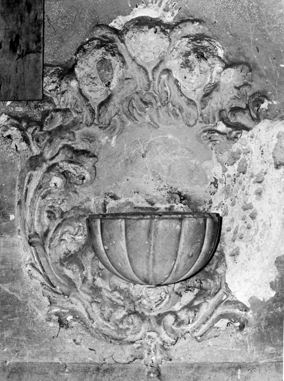 acquasantiera - ambito laziale (sec. XVIII)