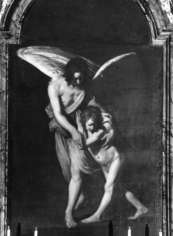 Tobia e San Raffaele arcangelo (dipinto) di Galli Giovanni Antonio detto Spadino (sec. XVII)