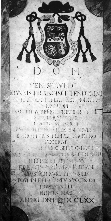 lapide commemorativa - ambito laziale (terzo quarto sec. XVIII)