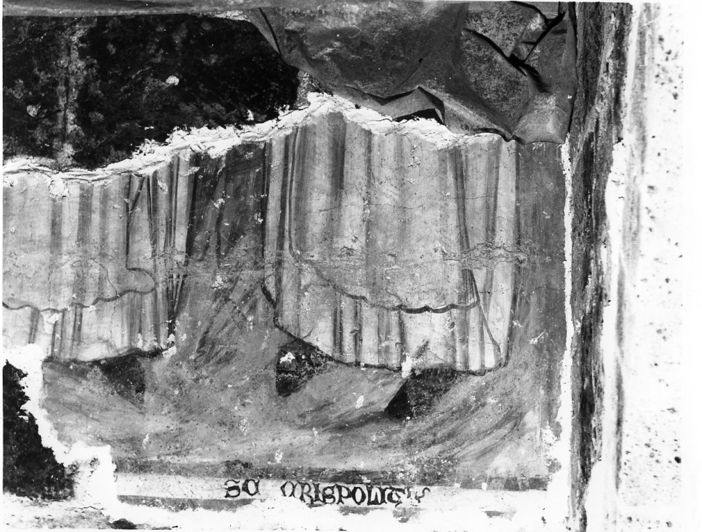 Santi (dipinto, frammento) - ambito laziale (sec. XIV)