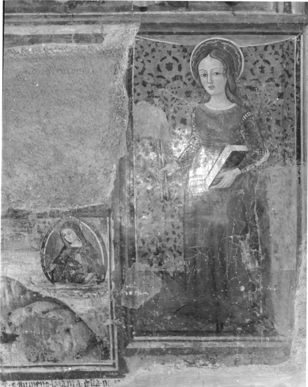 Sant'Apollonia (dipinto, elemento d'insieme) di Cappelli Dionisio (cerchia) - ambito laziale (sec. XV)