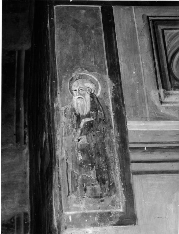 Sant'Antonio Abate (dipinto, complesso decorativo) - ambito laziale (fine/inizio secc. XV/ XVI)