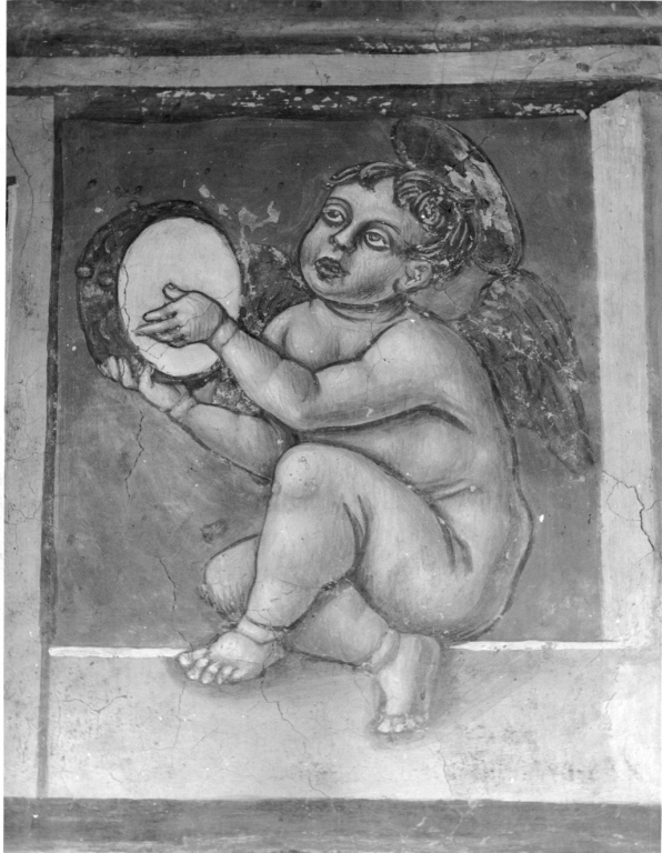 angelo musicante (dipinto, complesso decorativo) di Cappelli Dionisio (attribuito) (inizio sec. XVI)