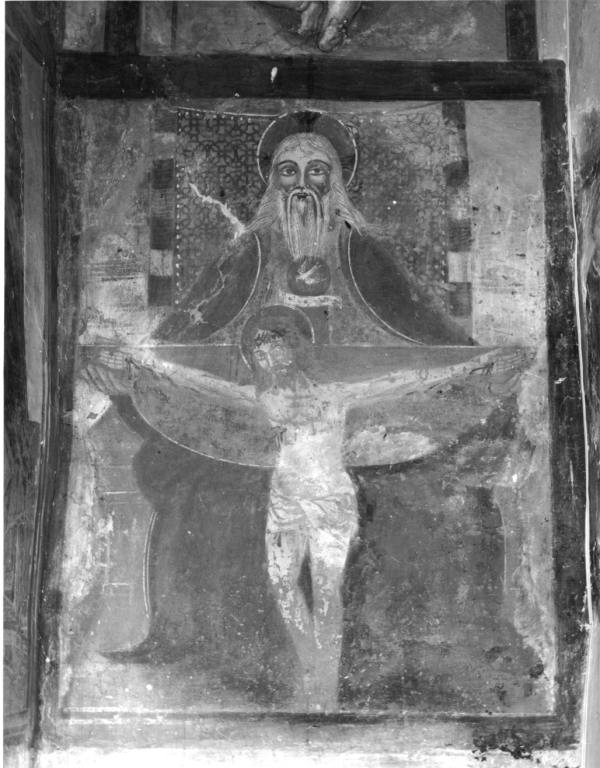 Trinità (dipinto, complesso decorativo) di Cappelli Dionisio (maniera) (primo quarto sec. XVI)