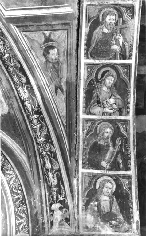 San Giacomo il Maggiore (dipinto, serie) di Cappelli Dionisio (attribuito) (sec. XVI)