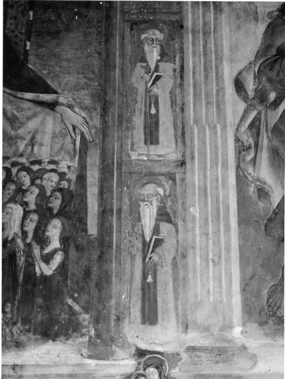Sant'Antonio Abate (dipinto, complesso decorativo) - ambito laziale (fine/inizio secc. XV/ XVI)