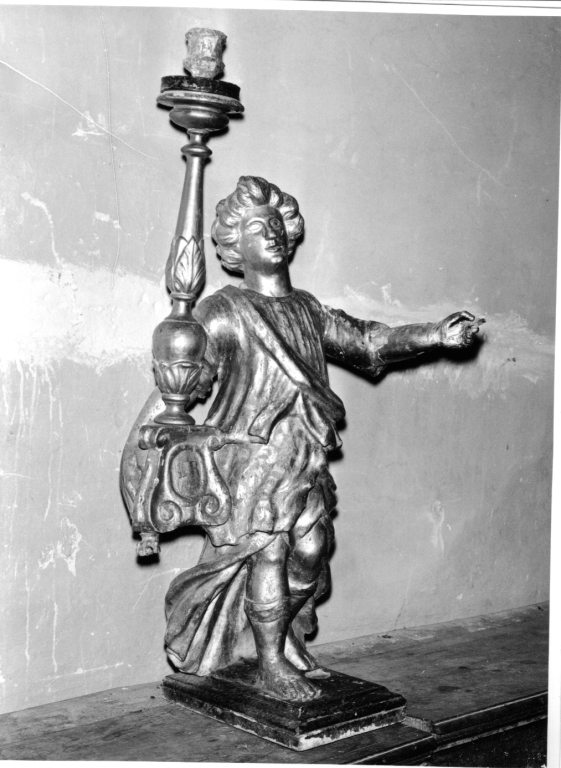 candelabro - a statua, coppia - ambito laziale (sec. XIX)