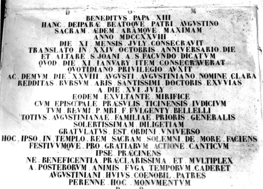 lapide commemorativa - ambito romano (sec. XVIII)