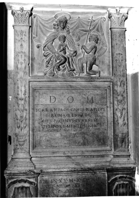 Madonna con Bambino e San Giovannino (rilievo) - ambito romano (sec. XVI)
