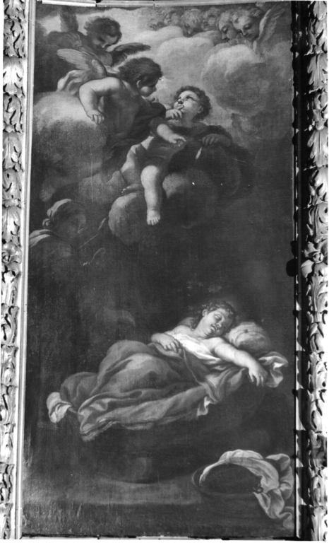Santa Rita da Cascia attorniata dalle api (dipinto) di Locatelli Pietro (sec. XVII)