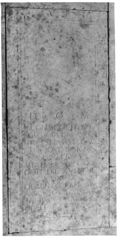 lapide tombale - ambito romano (sec. XVI)