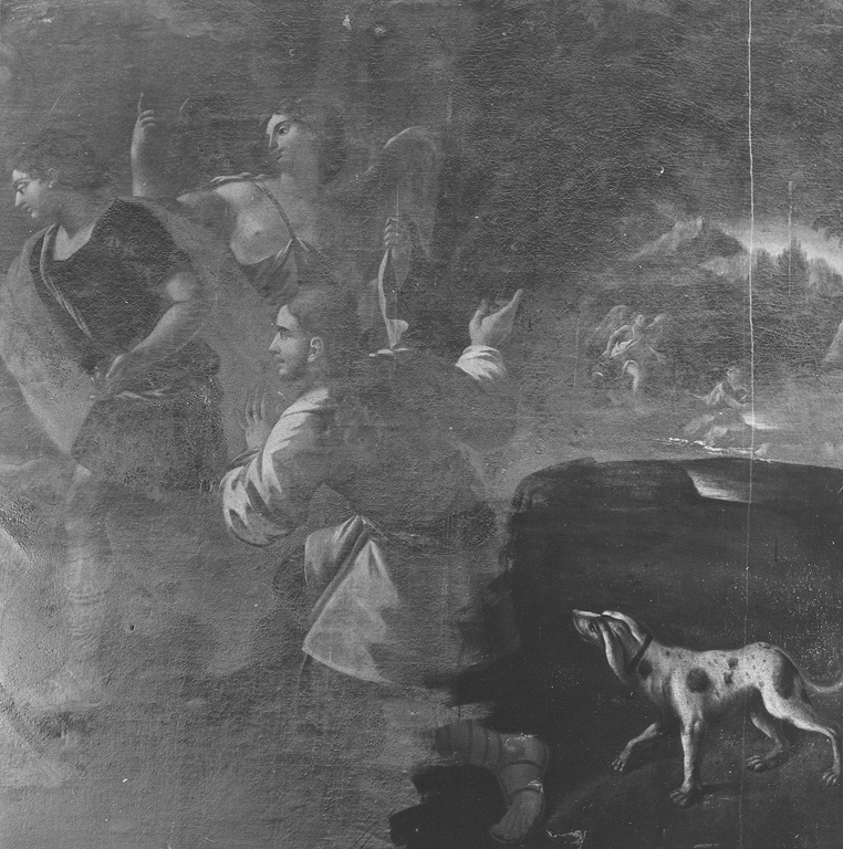 Tobia ridona la vista al padre (dipinto) di Malinconico Nicola (bottega) (fine/inizio secc. XVII/ XVIII)
