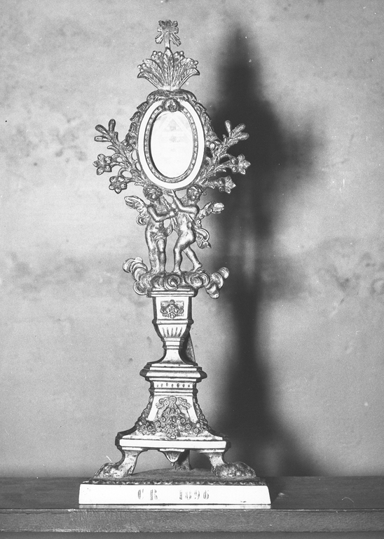 reliquiario-ostensorio - ambito laziale (sec. XIX)