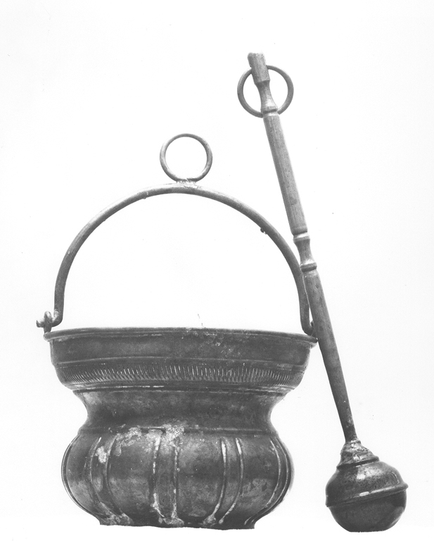 secchiello per l'acqua benedetta - ambito laziale (sec. XIX)